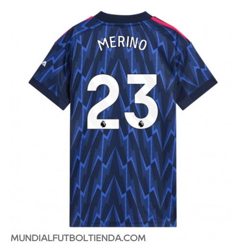 Camiseta Arsenal Mikel Merino #23 Segunda Equipación Replica 2025-26 para mujer mangas cortas